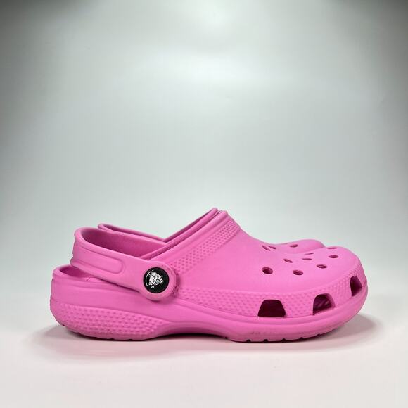 Crocs Classic Clog Pink Slip On Comfort Sandals Casual 206991 Youth Size 3 - Picture 1 of 10